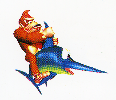 DK riding Enguarde