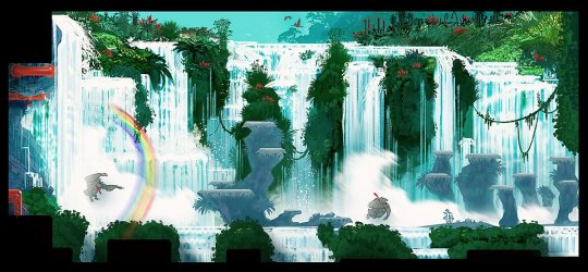 Waterfall concept art