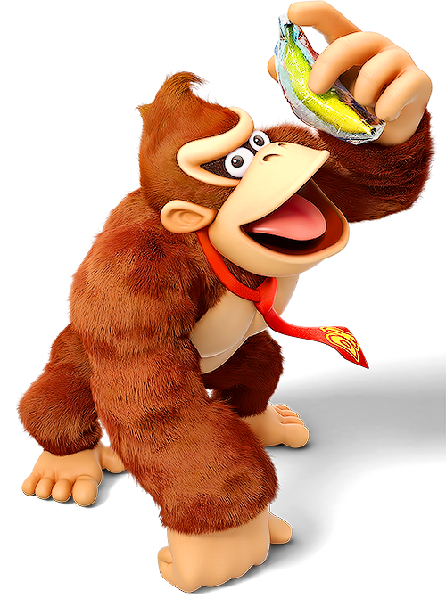 Donkey Kong with frozen banana